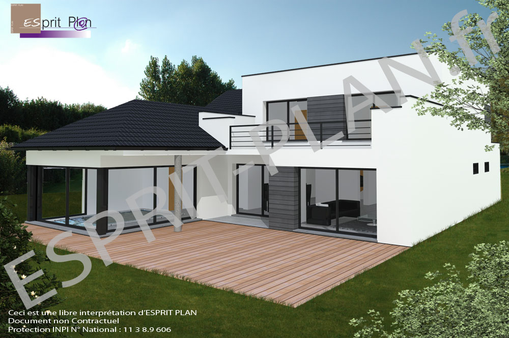 plan maison neuve moderne